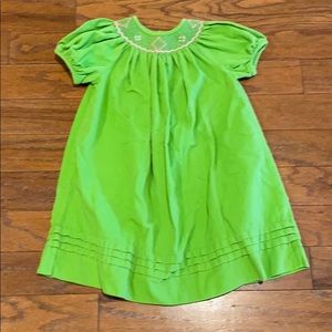 Green smocked dress size 24 months